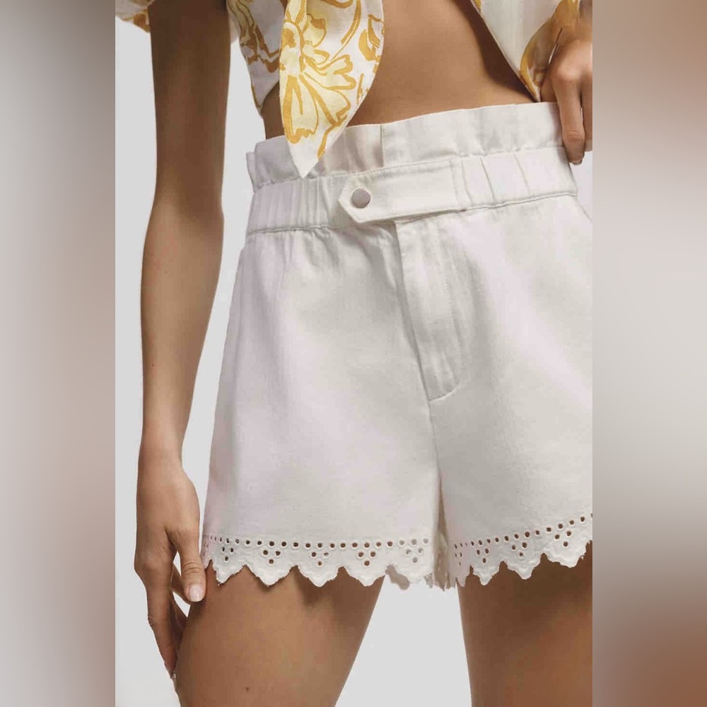 NWT By Anthropologie High-Rise
Eyelet Shorts